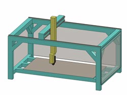 Cabinet модель 5 axis CNC